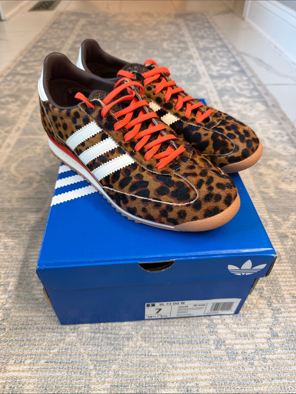 adidas SL 72 Originals Leopard Print Sneakers